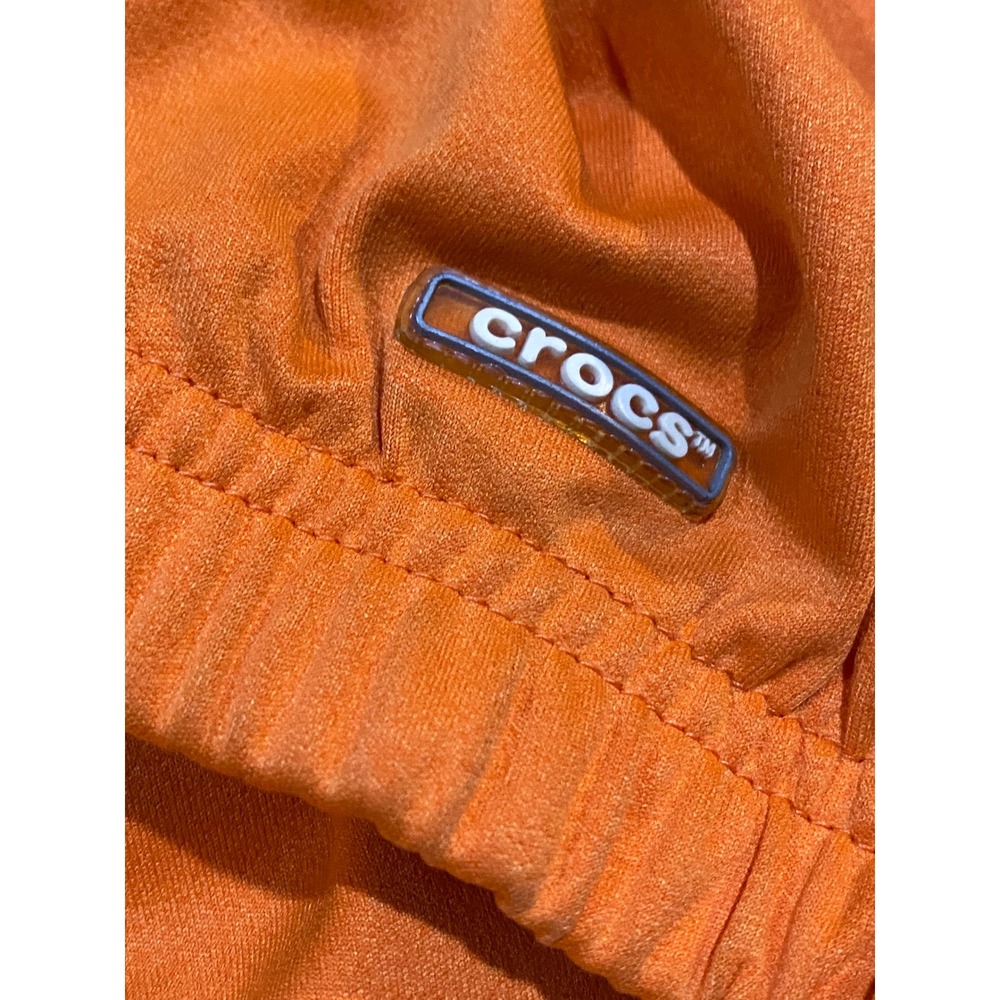 Crocs Relaxed Technology Mens Orange Quarter Zip Windbreaker Jacket Large L - Picture 7 of 10